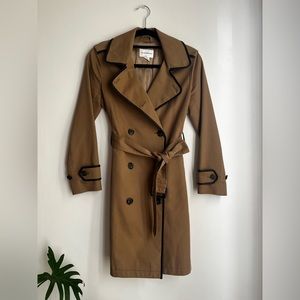Club Monaco Trench with leather piping
